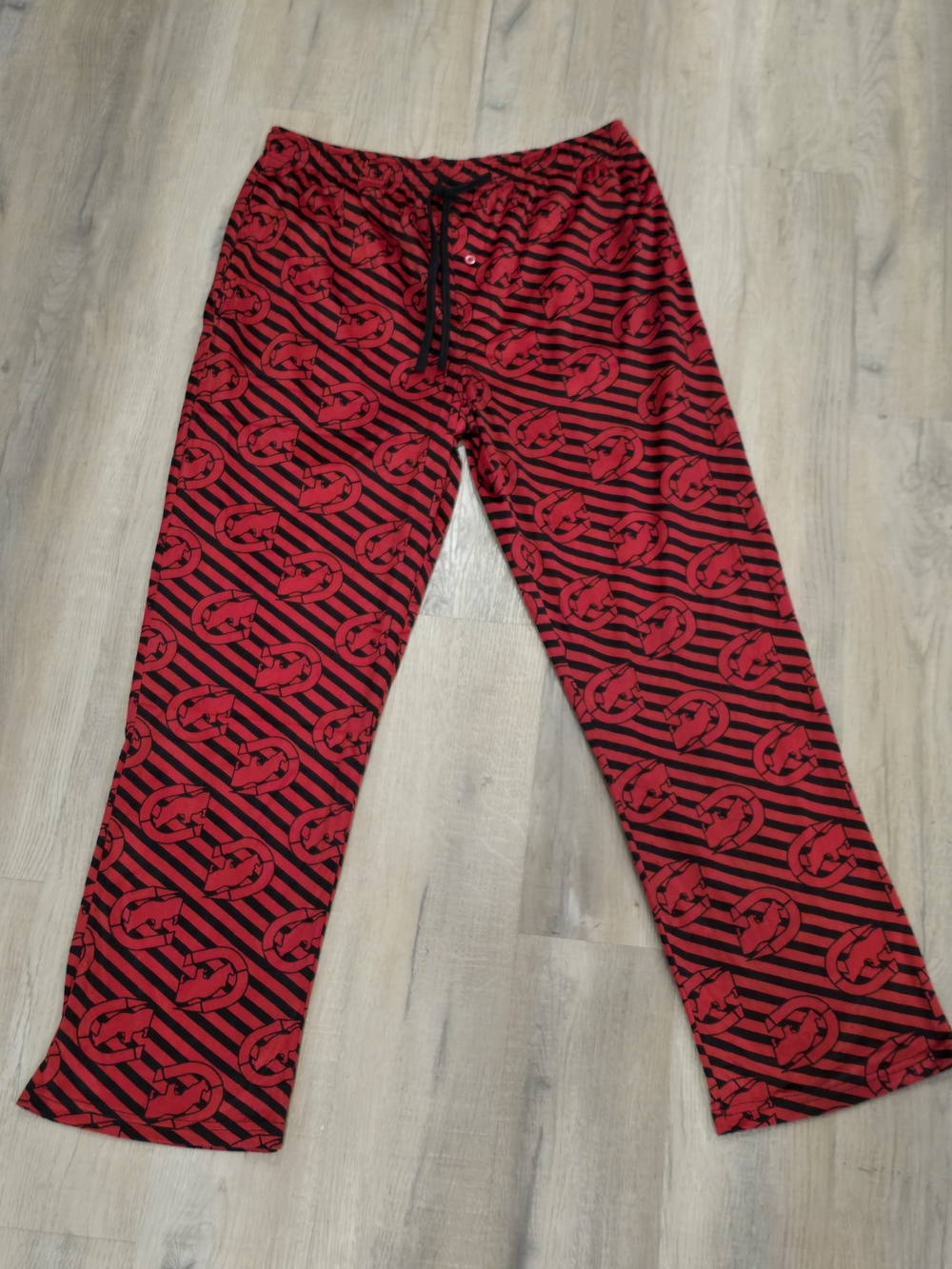 Ecko Unlimited Red and Black Graphic Jogger Pants